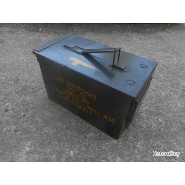 ancienne caisse mtal  munitions N2