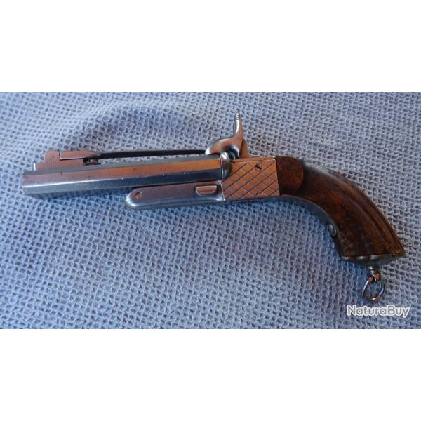 pistolet venerie  juxtapos a broches et baionnette(cal:9mm)