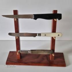 Muela Présentoir bois (vide) pour 3 couteaux