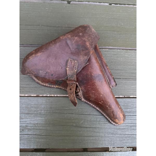tui Holster P08 cuir marron originale ww1 ww2