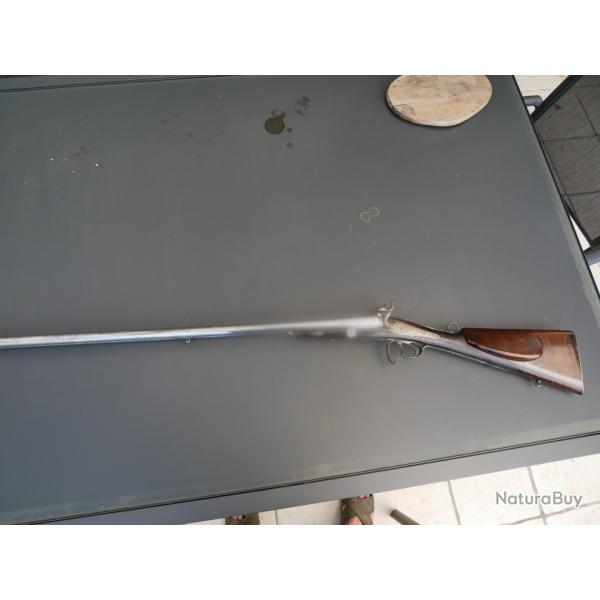 Fusil  broche cal 16  systme, cl de verrouillage arrire type Robert