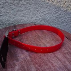 Collier pour chien fluo rouge