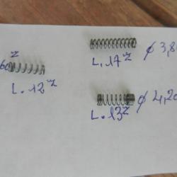 lot de ressorts divers  pour armes