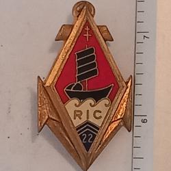 Insigne du 22ème régiment d'infanterie coloniale (22ème RIC)