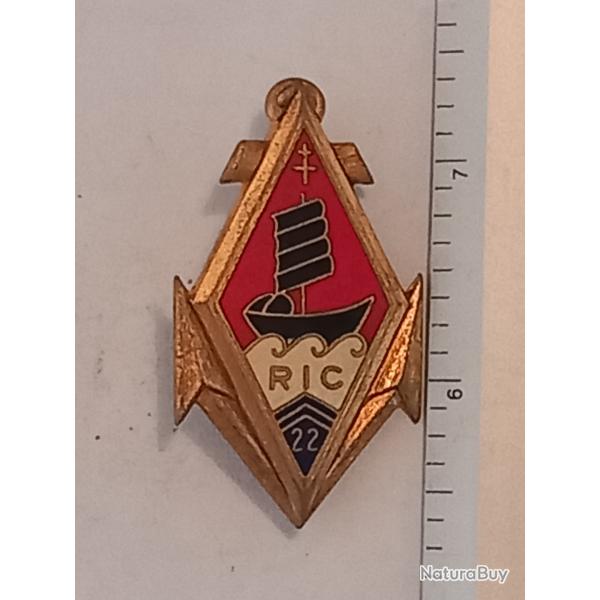Insigne du 22me rgiment d'infanterie coloniale (22me RIC)