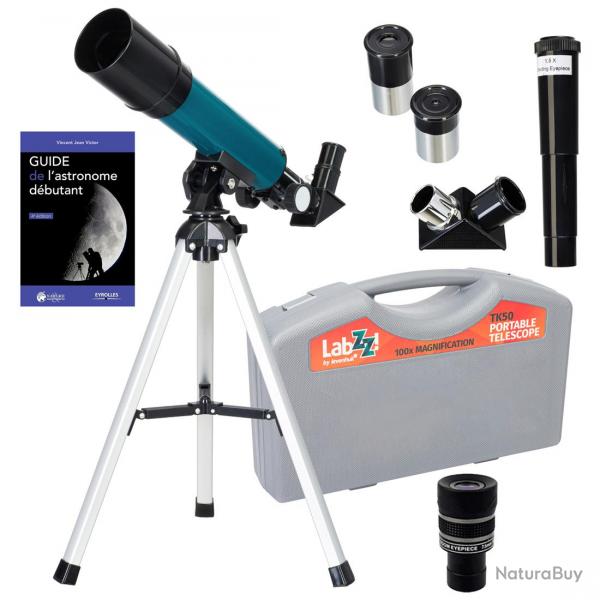 Pack Tlescope Levenhuk LabZZ TK50 avec Zoom, Oculaires et Accessoires