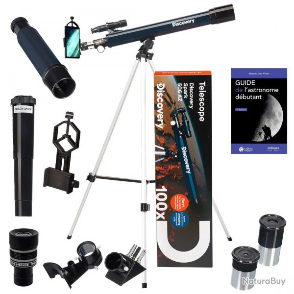 Tlescope Astrophotographie Discovery Spark 506 AZ avec Zoom, Oculaires et Accessoires