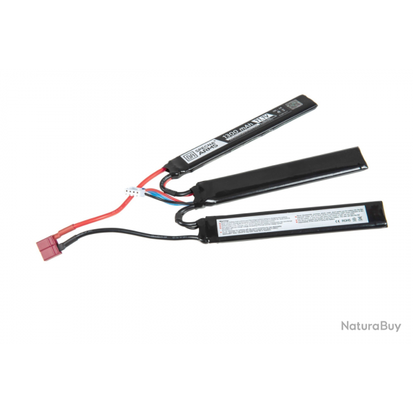 BATTERIE LIPO 11.1V 1300MAH 15/30C - 3 MODULES - T-CONNECT (DEANS)
