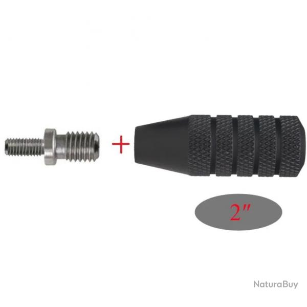 Boule levier d'armement 5/16-24 - Molet 2" avec adaptateur