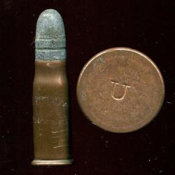 10.4 mm Fusil Vetterli Suisse - RARE production UMC USA - marquage : U - étui cuivre