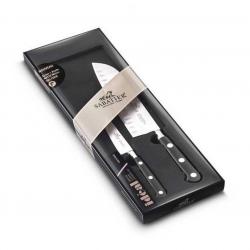 Coffret 2 couteaux forgés "Idéal Rivets Inox" Santoku [Sabatier]