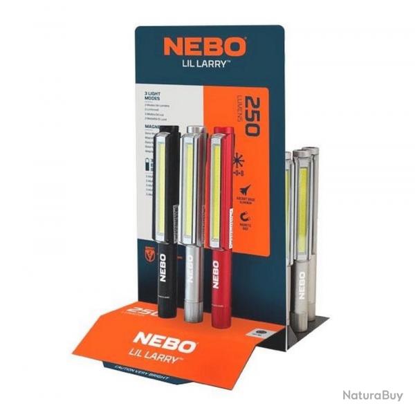 Prsentoir de 18 lampes de travail LED "Lil Larry" 250 lumens [Nebo]