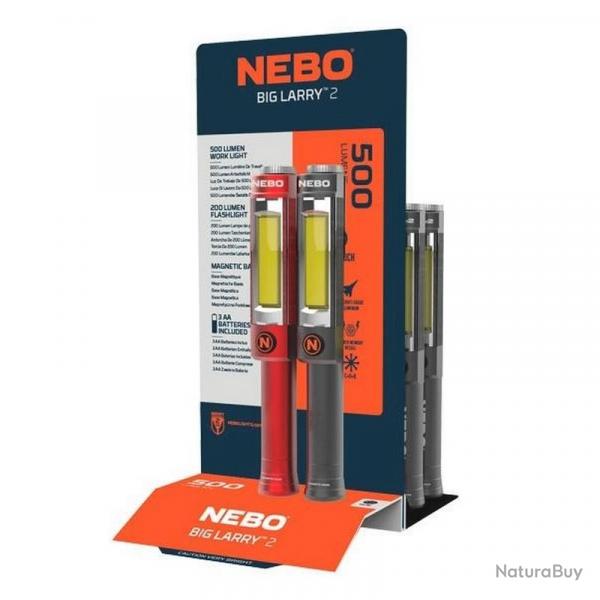 Prsentoir de 14 lampes de travail LED "Big Larry 2" 500 lumens [Nebo]