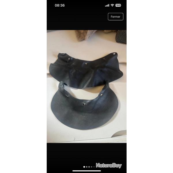 2 protges nuque pour casque allemand