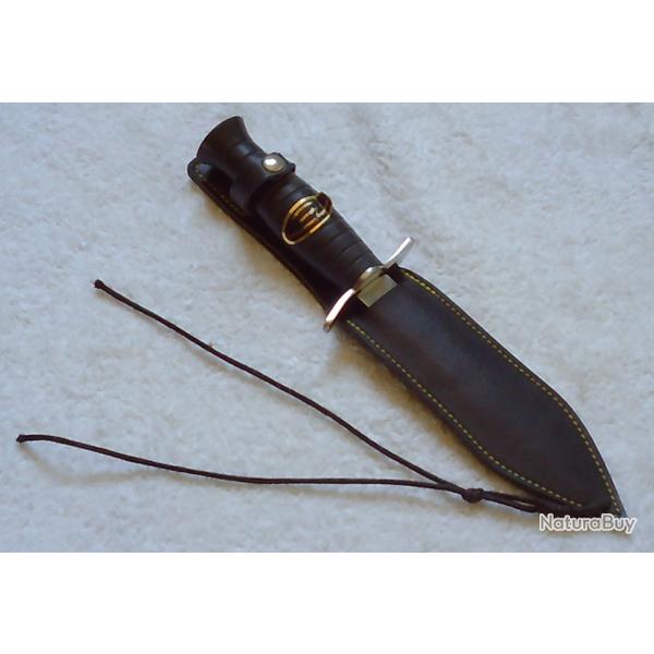 Couteau de lancer style couteau volant lame inox