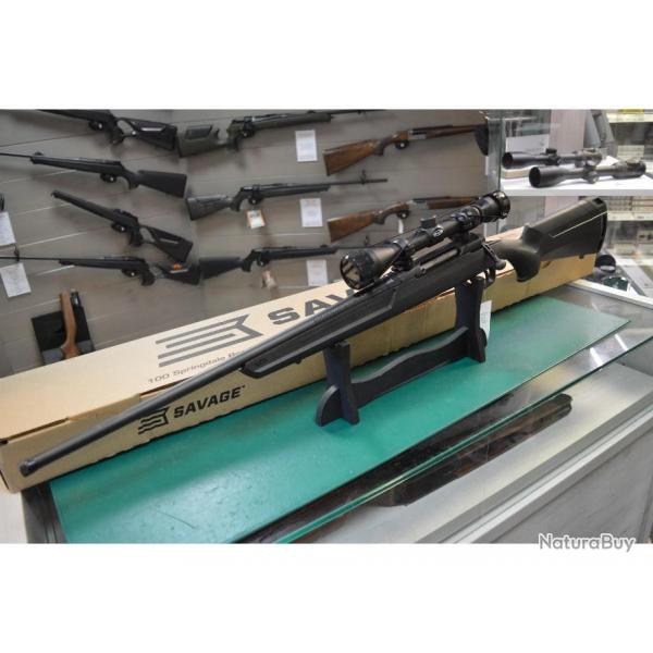 SAVAGE AXIS XP  EN 308W GAUCHER  + LUNETTE WEAVER 3-9X40  NEUVE