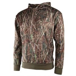 Soldes ! Sweat à capuche homme Treeland T103 camouflage roseaux Taille S