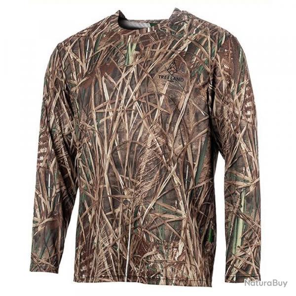 Soldes ! T shirt Treeland manches longues T006 camo roseaux Taille 2XL