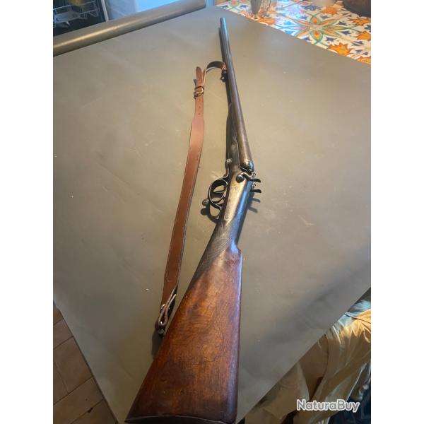 fusil de chasse juxtapos calibre 16 modle  chiens extrieur a piston crosse Anglaise
