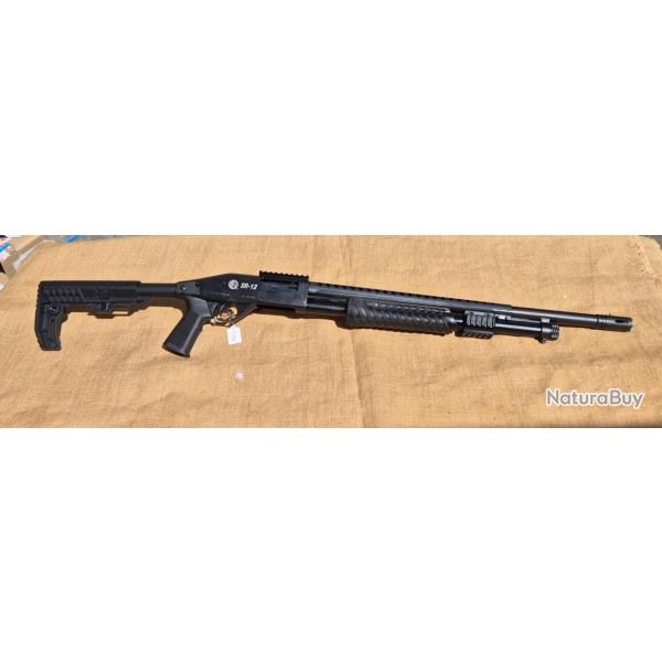 Fusil  Pompe ROSSI SR-12 Tactical Cal 12/76 Noir
