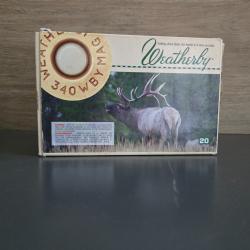 1 Boite de munitions Weatherby - Cal. .340 Wby Magnum 225gr