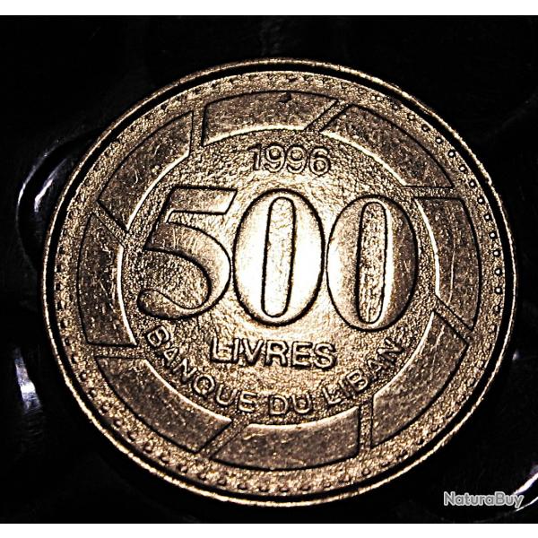 Liban piece de 500 livres 1996 ttb diametre 24,4 6 grs