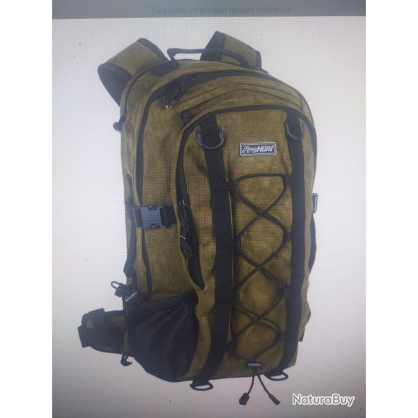 Sac a dos 20l avec compartiment arme kaki Pro hunt ligne Verney Carron