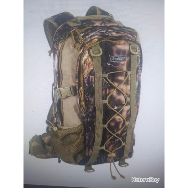 Sac a dos 20l avec compartiment arme ghost camomille forest evo Pro hunt  ligne Verney Carron
