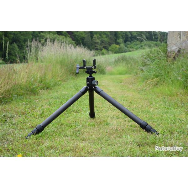 Trpied de tir avec mchoire en fibre de Carbone