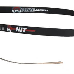Branches recurve Core Hit en bois et fibre de verre Noir 68" (24 lbs) si poignée 24" - 64" (26 lb