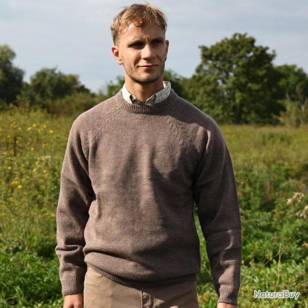Soldes ! Pull col rond brun Taille M et XL