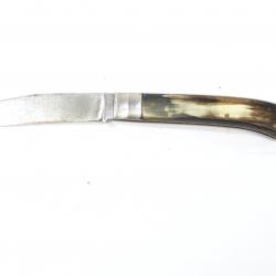 Ancien couteau pliant avec manche corne.