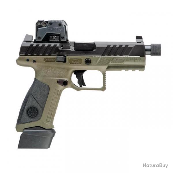 Pistolet Beretta APX A1 Tactical OD - Full Size - 17 cps - 2  chargeurs - 34202258