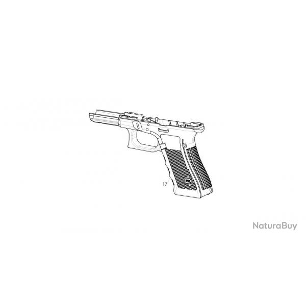 Carcasse Complte Glock G17/17C Gen 4 avec Dosserets
