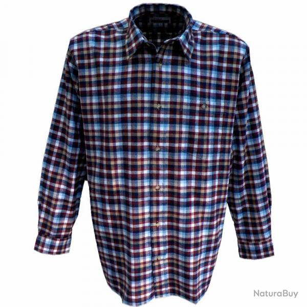 Soldes ! Chemise  carreaux bordeaux su S au 3XL