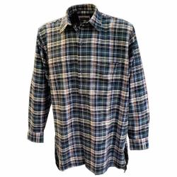 Soldes ! Chemise à carreaux bleu marine