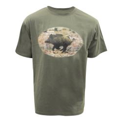 Soldes ! Tee Shirt Sérigraphié Sanglier