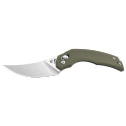 Couteau CJRB Nanner Green Lame Persian Acier AR-RPM9 Manche G10 Crossbar Lock KIVT J1955GN