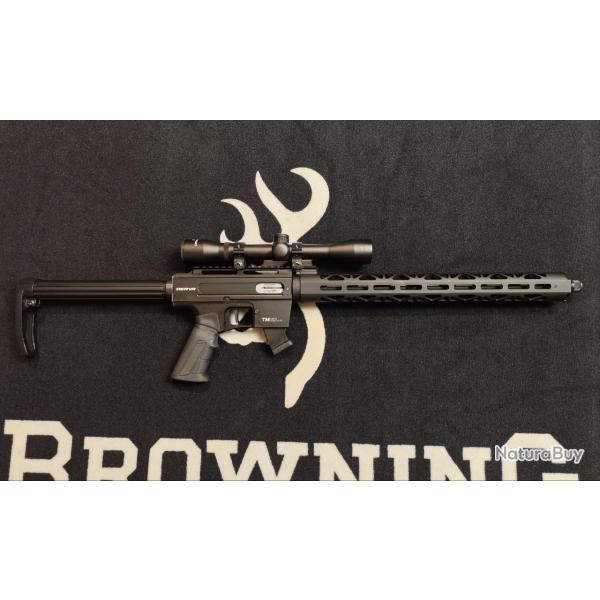 Carabine semi-automatique DERYA mod. TM 22 A-18 - Canon 18" filet - Cal. 22 LR + Lunette 4x32 (Occa