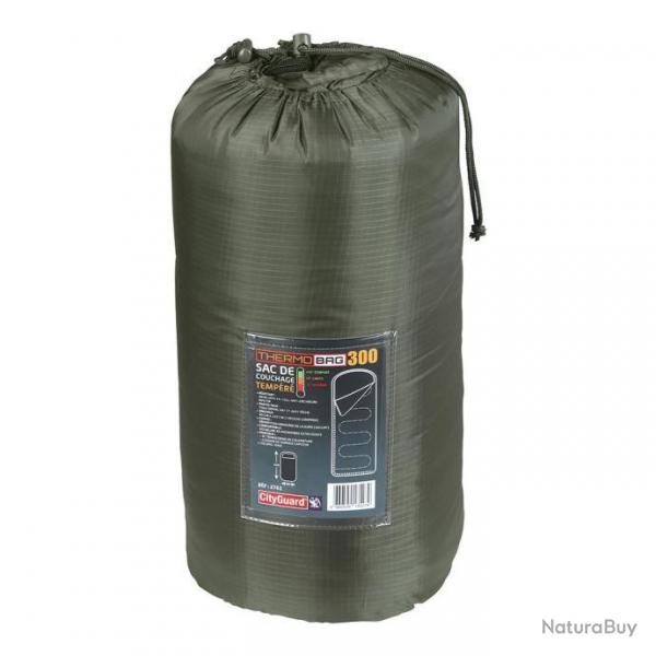 Prix de dpart  1 !! Sac de couchage Thermobag Camping 300 tempr KAKI