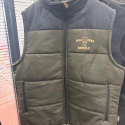 !! NEUF !! GILET POLAIRE KAKI PERCUSSION WILD BOAR REPUBLIC XL