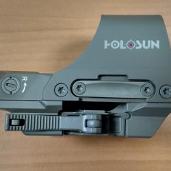 *** Modèle de démonstration - Point rouge multi réticules Holosun Reflex Dot 510 C - FDE - Rouge ***