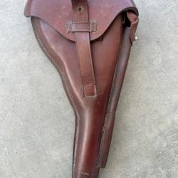 Étui cuir luger artillerie repro ancienne