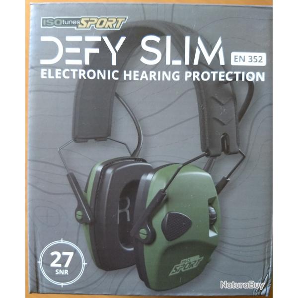 *** Modle de dmonstration - Casque anti-bruit lectronique Isotunes - Defy Slim ***