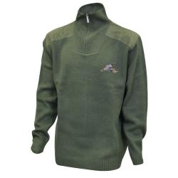 Soldes! Pull col camionneur broderie Canard