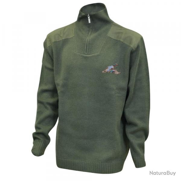 Soldes! Pull col camionneur broderie Canard