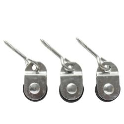 Soldes ! Lot de 3 poulies à vis articulée