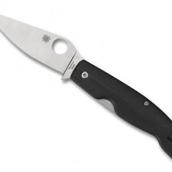 Couteau Spyderco PATTADESE lame acier manche g10 noir