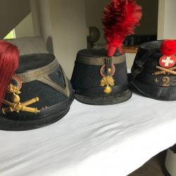 Trois Shakos Mle 1876