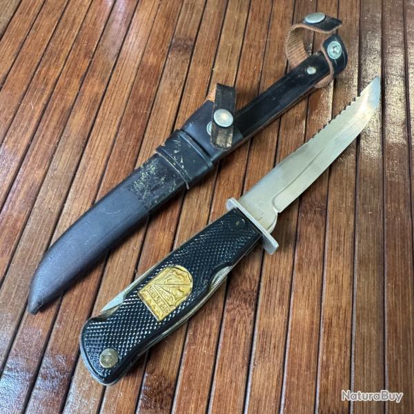 RARE COUTEAU MULTI-LAMES ALLEMAND VINTAGE ERN SOLINGEN ANNE 50-60